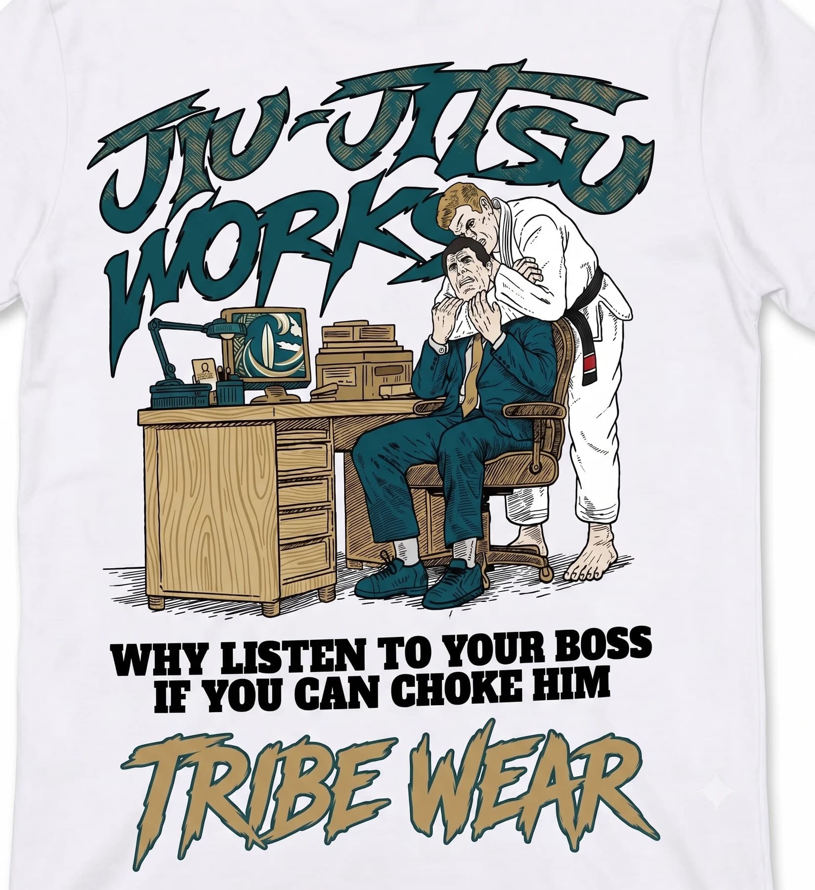 Estampa Jiu-Jitsu Works da TRIBE WEAR